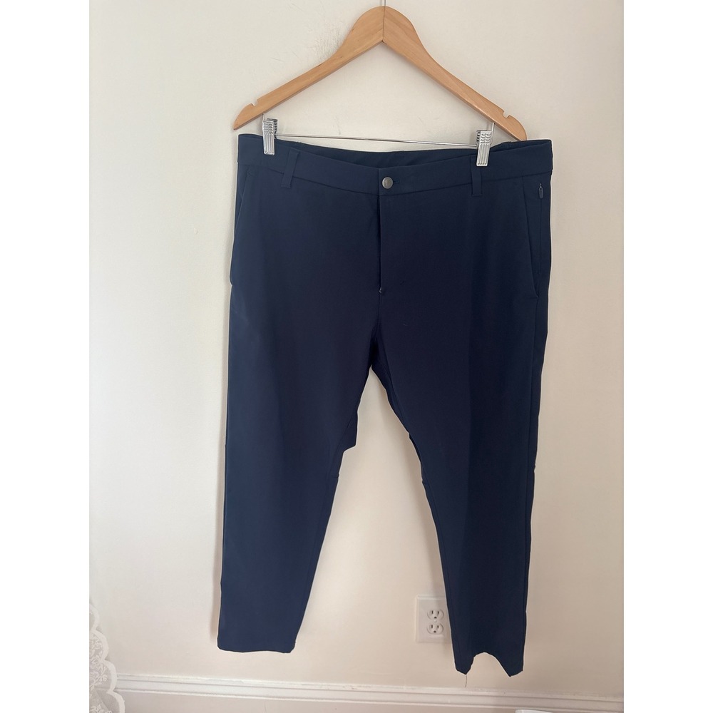Lululemon ABC Pant Classic Navy Blue Mens Size 36‎ Tech Stretch Trousers